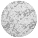 Hoogpolig Vloerkleed Navarra 200X200 Cm Polyester Lichtgrijs