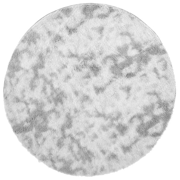 Hoogpolig Vloerkleed Navarra Polyester Zilvergrijs