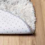 Hoogpolig Vloerkleed Navarra Polyester Zilvergrijs