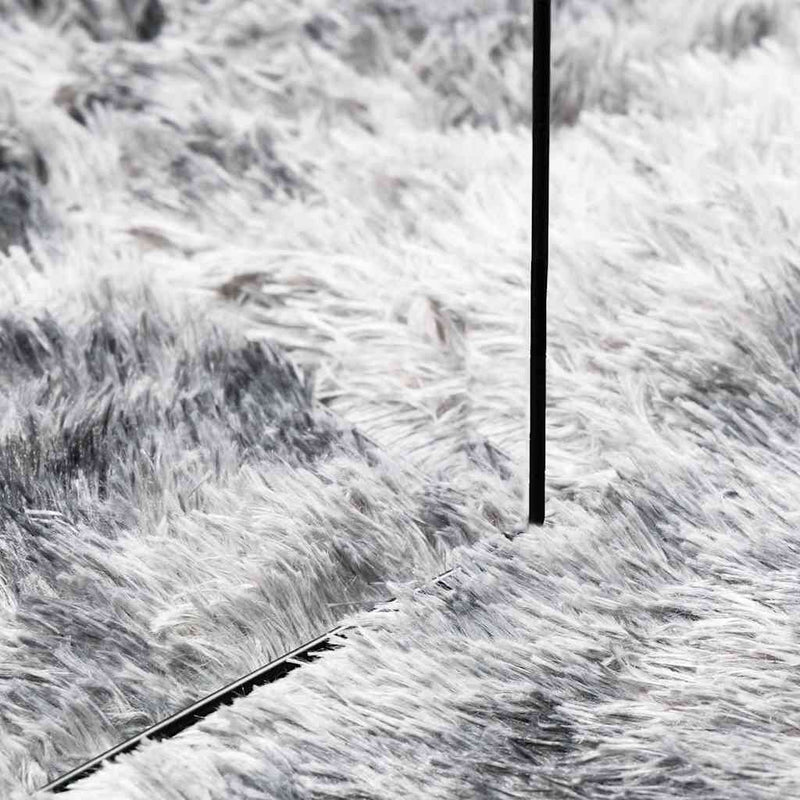 Hoogpolig Vloerkleed Navarra Polyester Zilvergrijs