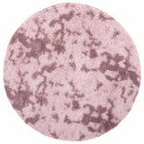 Hoogpolig Vloerkleed Navarra 240X240 Cm Polyester Stoffig Roze Dusty Pink