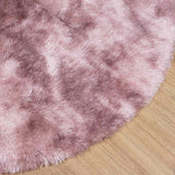 Hoogpolig Vloerkleed Navarra 240X240 Cm Polyester Stoffig Roze Dusty Pink