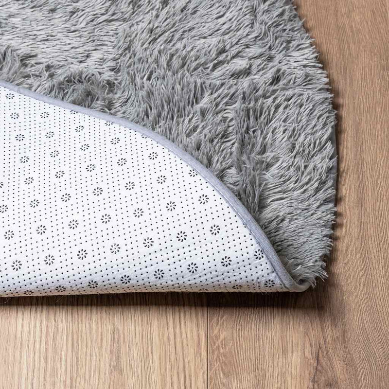 Hoogpolig Vloerkleed Navarra Polyester Lichtgrijs