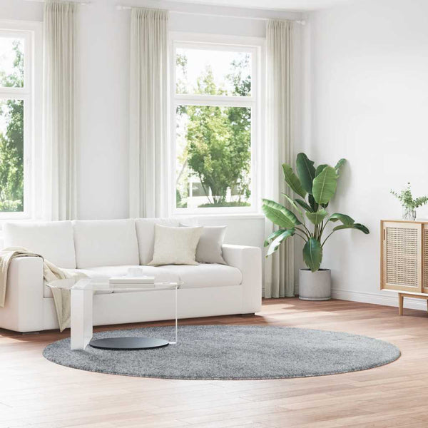 Hoogpolig Vloerkleed Navarra Polyester Lichtgrijs