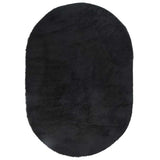 Hoogpolig Vloerkleed Navarra Polyester Zwart