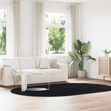 Hoogpolig Vloerkleed Navarra Polyester Zwart