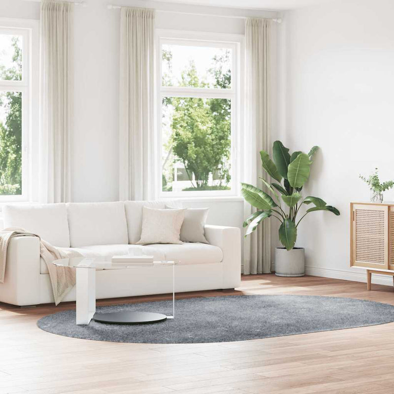 Hoogpolig Vloerkleed Navarra Polyester Lichtgrijs