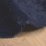 Hoogpolig Vloerkleed Navarra Polyester Marineblauw