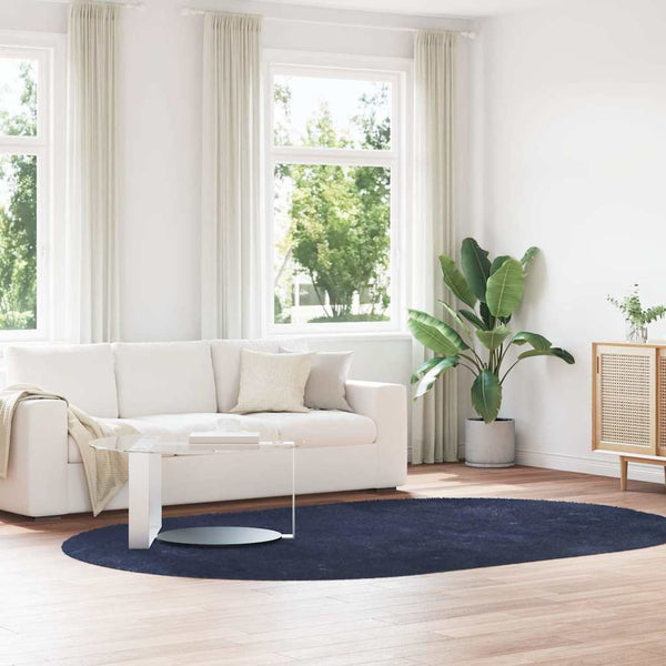 Hoogpolig Vloerkleed Navarra Polyester Marineblauw