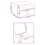 Sieradendoosje 3-Laags 23X20,5X14 Cm Wit