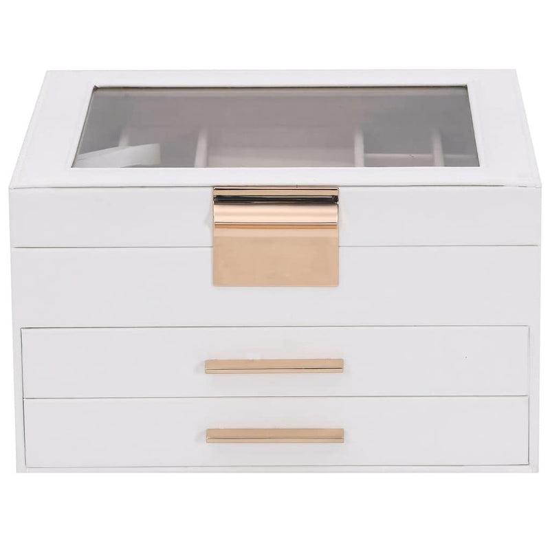 Sieradendoosje 3-Laags 23X20,5X14 Cm Wit