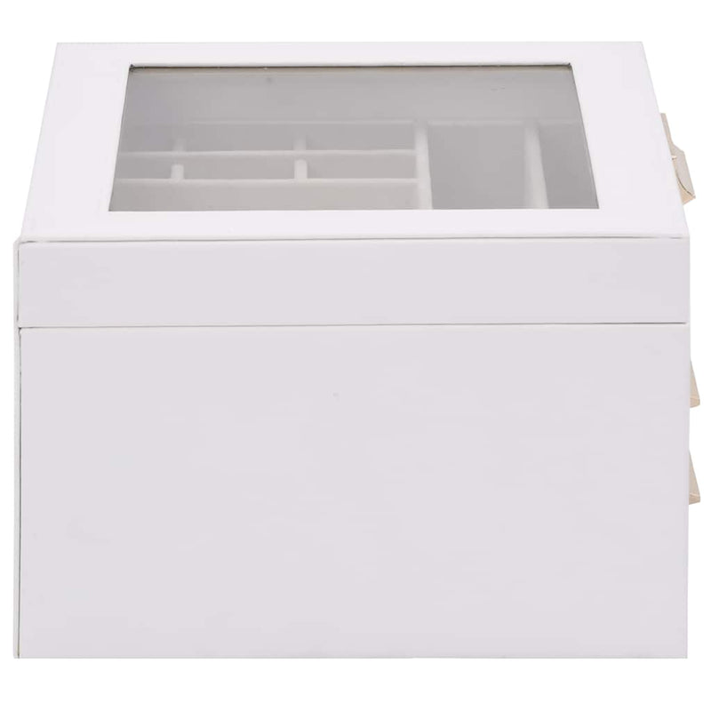 Sieradendoosje 3-Laags 23X20,5X14 Cm Wit