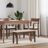 Bank 90 Cm Massief Hout Rubber