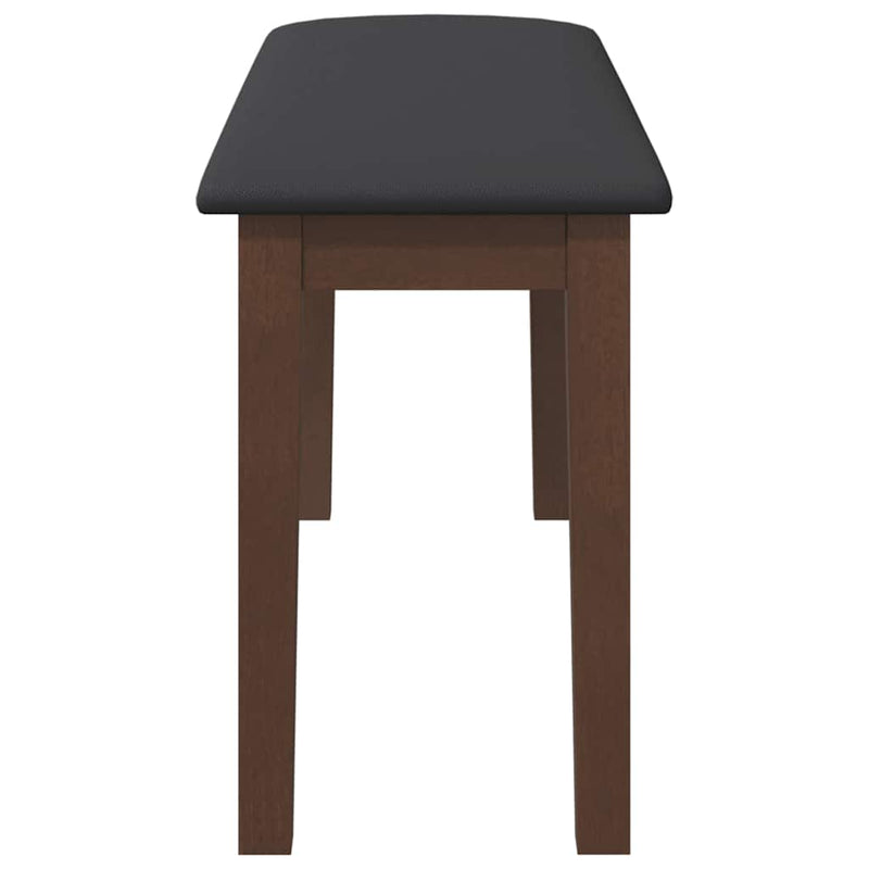 Bank 90 Cm Massief Hout Rubber