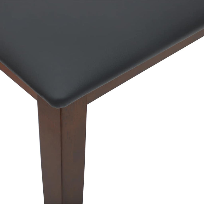 Bank 90 Cm Massief Hout Rubber