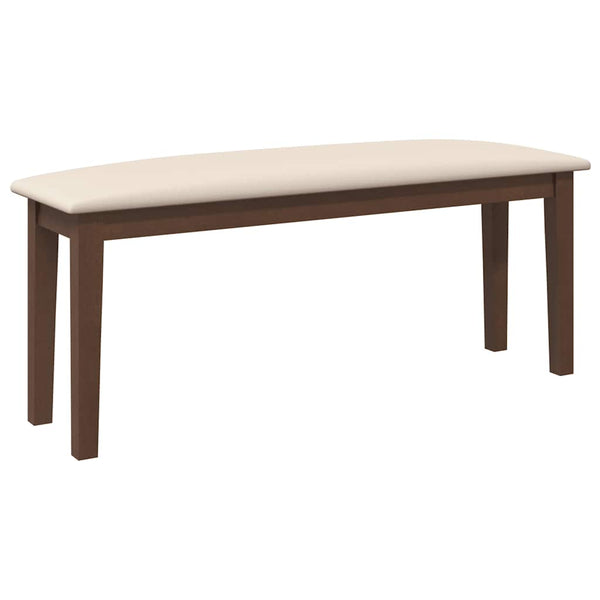 Bank 110 Cm Massief Hout Rubber