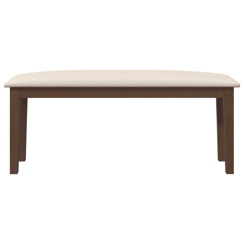 Bank 110 Cm Massief Hout Rubber