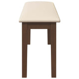 Bank 110 Cm Massief Hout Rubber
