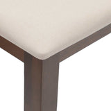 Bank 110 Cm Massief Hout Rubber
