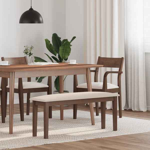 Bank 110 Cm Massief Hout Rubber