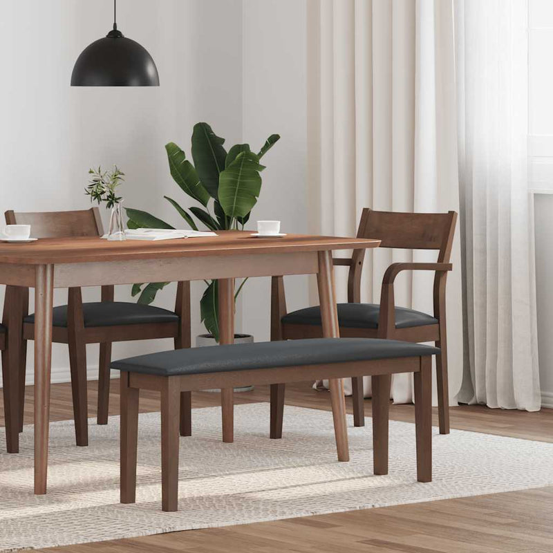Bank 110 Cm Massief Hout Rubber