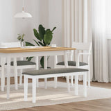 Bank 110 Cm Massief Hout Rubber