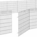 Dierenverblijf 24 Panelen Gegalvaniseerd Ijzer