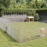 Dierenverblijf 48 Panelen Gegalvaniseerd Ijzer
