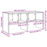 Schoenenrek Stapelbaar 89,5X30X40 Cm Eikenkleurig