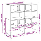 Schoenenrekken Stapelbaar 89,5X30X40 Cm Eikenkleurig