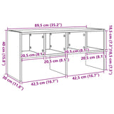 Schoenenrek Stapelbaar 89,5X30X40 Cm Kleurig