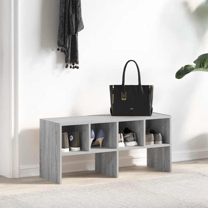Schoenenrek Stapelbaar 89,5X30X40 Cm Eikenkleurig
