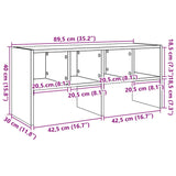 Schoenenrek Stapelbaar 89,5X30X40 Cm Kleurig