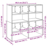 Schoenenrekken Stapelbaar 89,5X30X40 Cm Kleurig