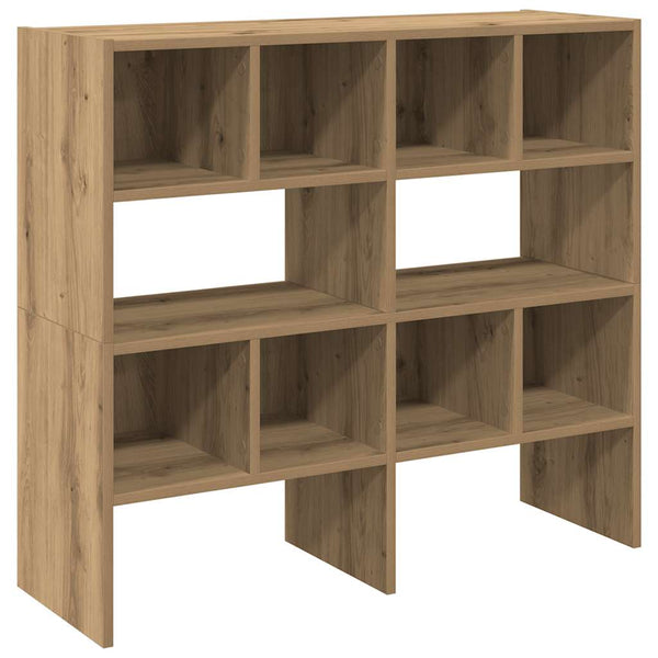 Schoenenrekken Stapelbaar 89,5X30X40 Cm Artisanaal Eiken