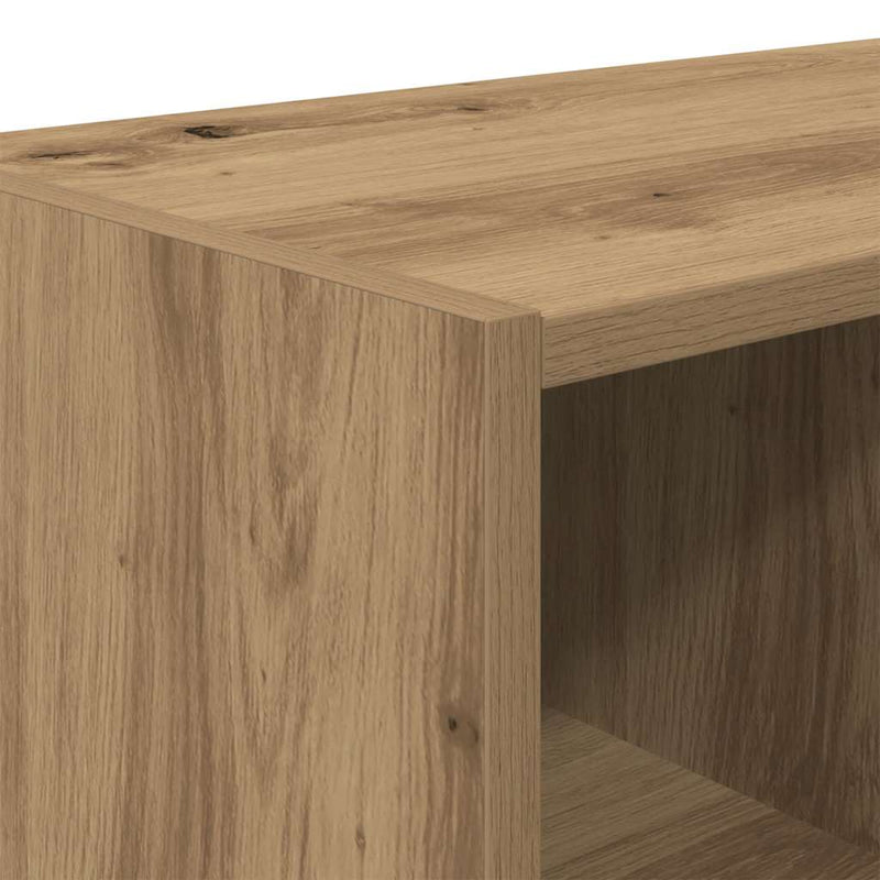 Schoenenrekken Stapelbaar 89,5X30X40 Cm Artisanaal Eiken