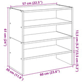 Schoenenrekken Stapelbaar 60X30X30,5 Cm Kleur