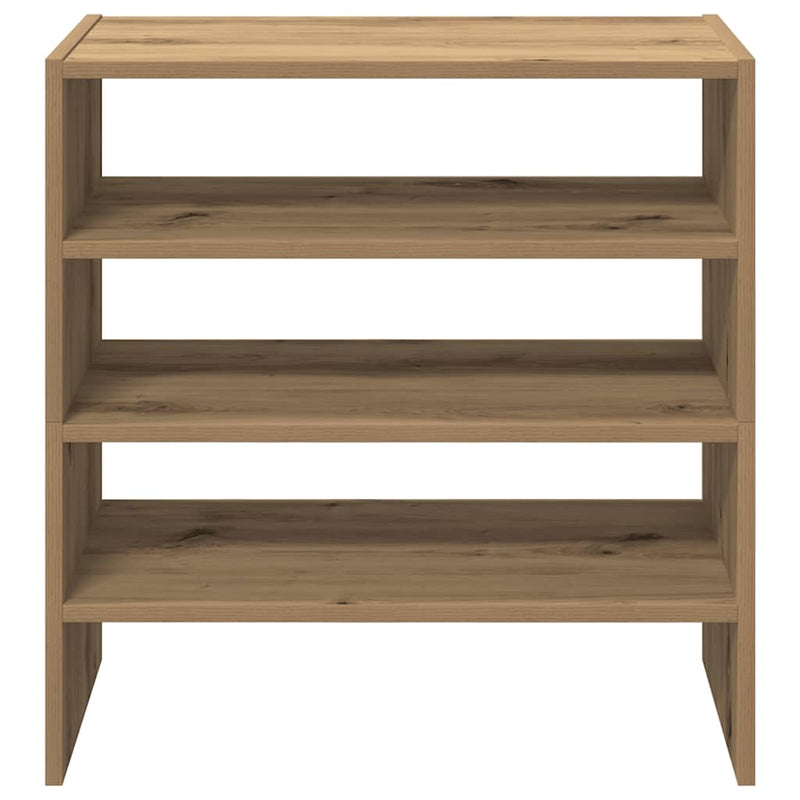 Schoenenrekken Stapelbaar 60X30X30,5 Cm Artisanaal Eiken
