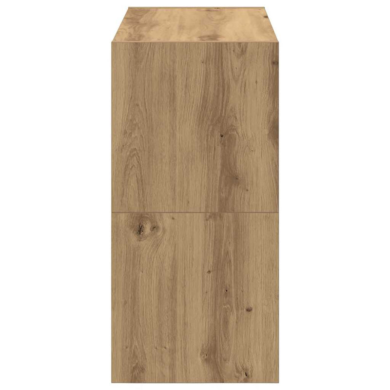 Schoenenrekken Stapelbaar 60X30X30,5 Cm Artisanaal Eiken