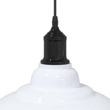 Hanglamp In Hoogte Verstelbaar E27 Ø31 Cm Metaal Glanzend Wit