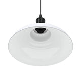Hanglamp In Hoogte Verstelbaar E27 Ø31 Cm Metaal Glanzend Wit
