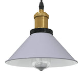 Hanglamp In Hoogte Verstelbaar E27 Ø22 Cm Metaal Glanzend Geel