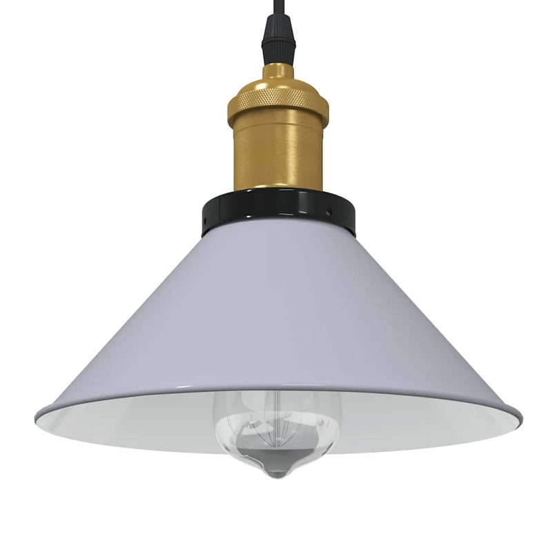 Hanglamp In Hoogte Verstelbaar E27 Ø22 Cm Metaal Glanzend Geel
