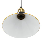 Hanglamp In Hoogte Verstelbaar E27 Ø22 Cm Metaal Glanzend Geel
