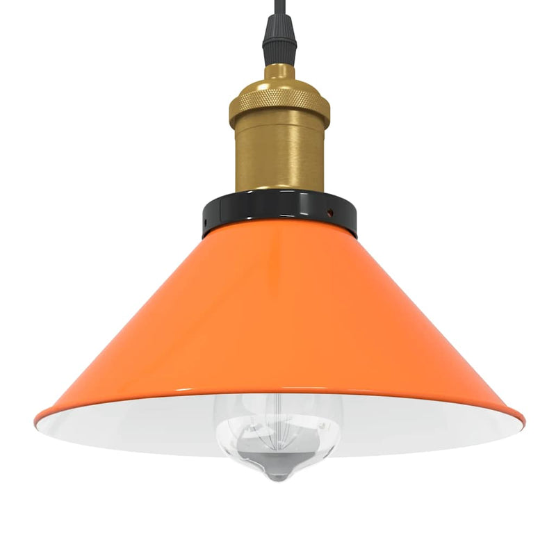 Hanglamp In Hoogte Verstelbaar E27 Ø22 Cm Metaal Glanzend Geel