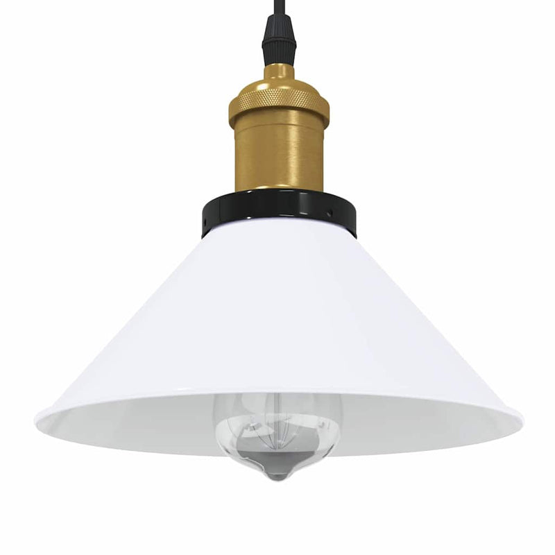 Hanglamp In Hoogte Verstelbaar E27 Ø22 Cm Metaal Glanzend Geel