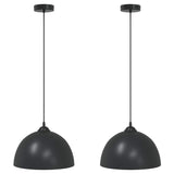 Hanglampen 2 St In Hoogte Verstelbaar E27 30 Cm Metaal