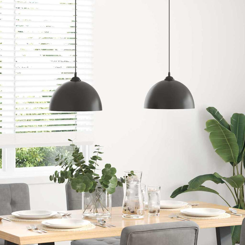 Hanglampen 2 St In Hoogte Verstelbaar E27 30 Cm Metaal