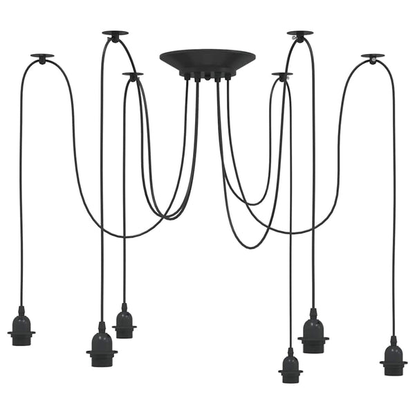 Hanglamp E27 Metaal Zwart