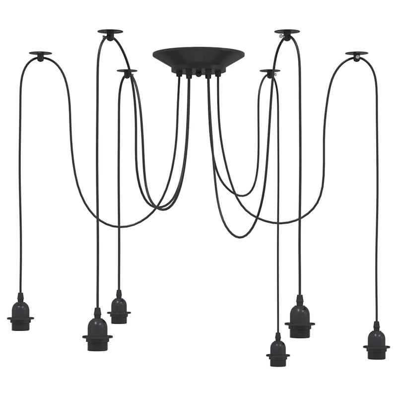 Hanglamp E27 Metaal Zwart